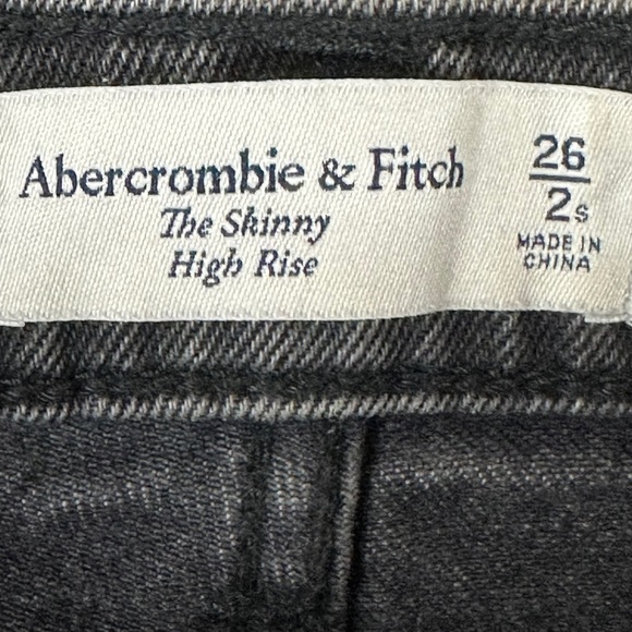 Abercrombie & Fitch Black Floral Embroidered Jeans - Picture 9 of 11